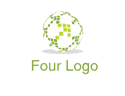 isolated pixels earth media logo