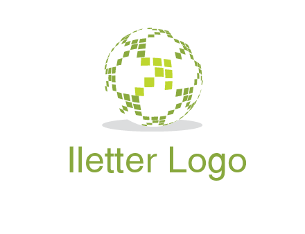 isolated pixels earth media logo