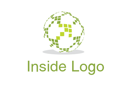 isolated pixels earth media logo