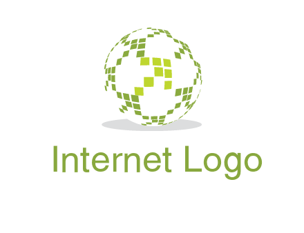 isolated pixels earth media logo