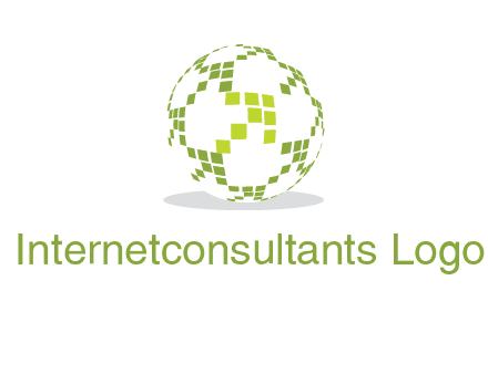 isolated pixels earth media logo
