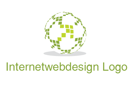 isolated pixels earth media logo