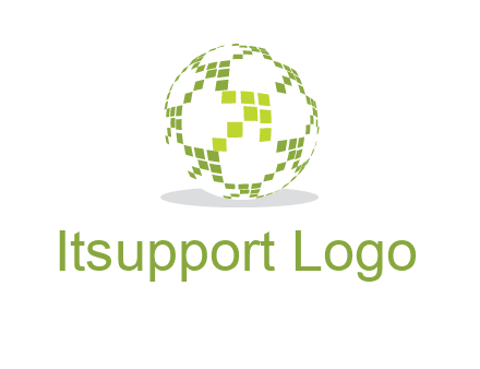 isolated pixels earth media logo