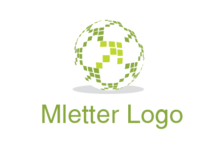 isolated pixels earth media logo