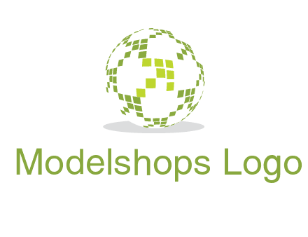 isolated pixels earth media logo