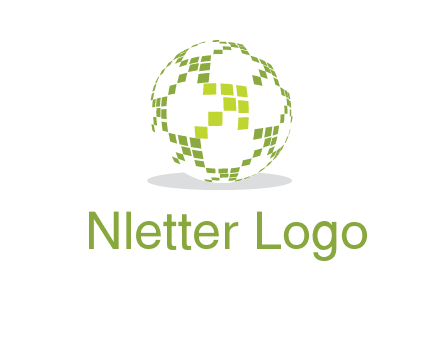 isolated pixels earth media logo