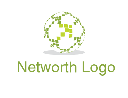 isolated pixels earth media logo