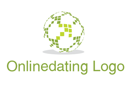 isolated pixels earth media logo