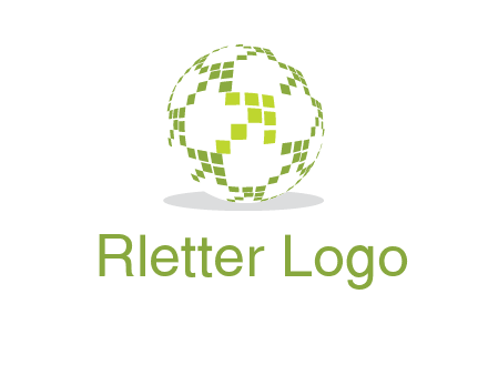 isolated pixels earth media logo