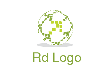 isolated pixels earth media logo