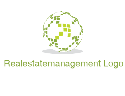 isolated pixels earth media logo