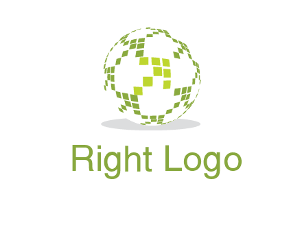 isolated pixels earth media logo