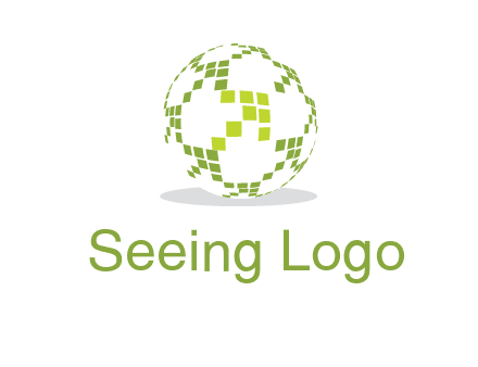 isolated pixels earth media logo