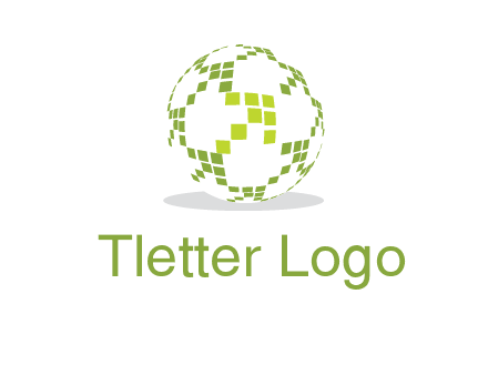 isolated pixels earth media logo