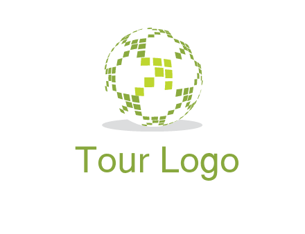isolated pixels earth media logo