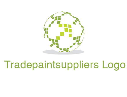 isolated pixels earth media logo