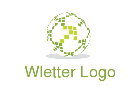 isolated pixels earth media logo