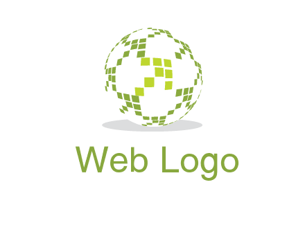isolated pixels earth media logo