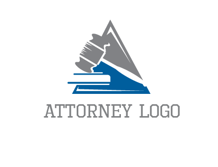 hammer in triangle law logo