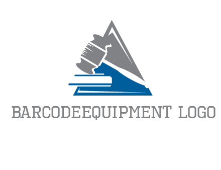 hammer in triangle law logo