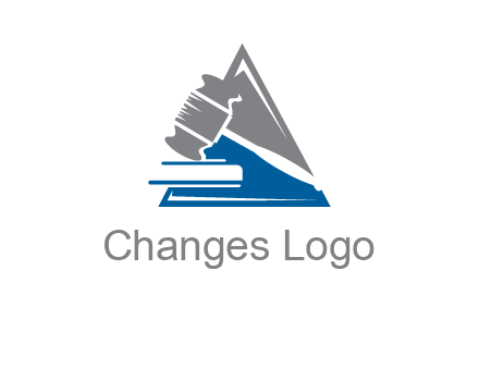 hammer in triangle law logo