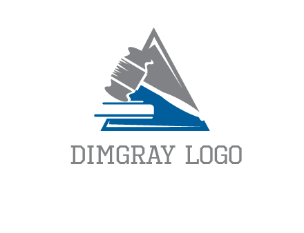 hammer in triangle law logo