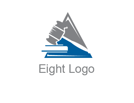 hammer in triangle law logo