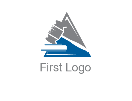 hammer in triangle law logo