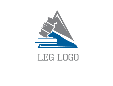 hammer in triangle law logo