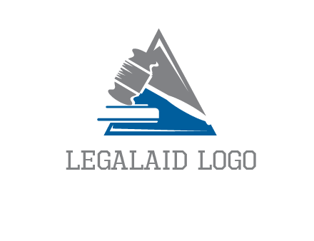 hammer in triangle law logo