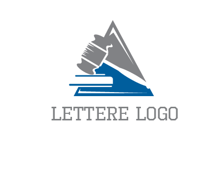 hammer in triangle law logo
