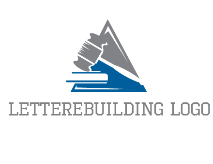 hammer in triangle law logo