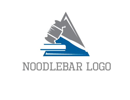 hammer in triangle law logo