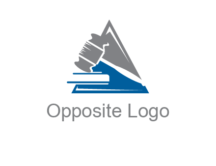 hammer in triangle law logo