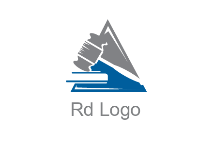 hammer in triangle law logo