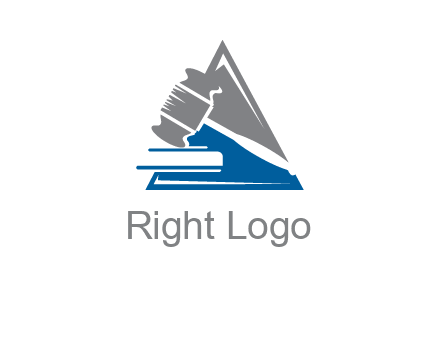 hammer in triangle law logo