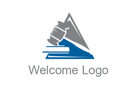 hammer in triangle law logo