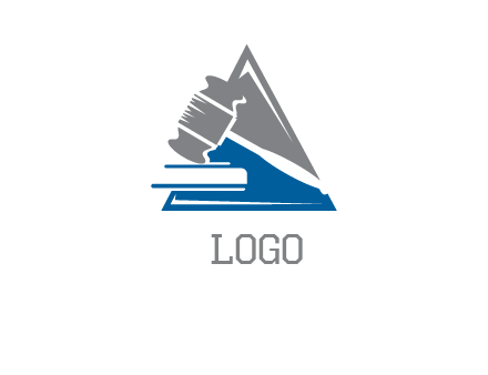 hammer in triangle law logo