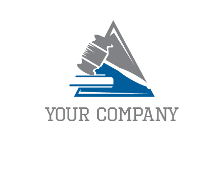 hammer in triangle law logo