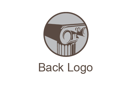 ornate pillar top vector
