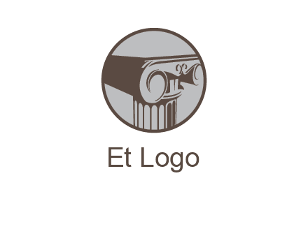 ornate pillar top vector
