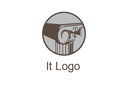 ornate pillar top vector