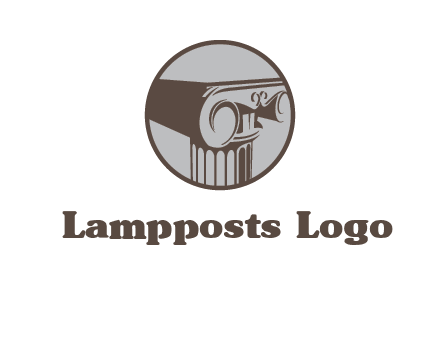 ornate pillar top vector