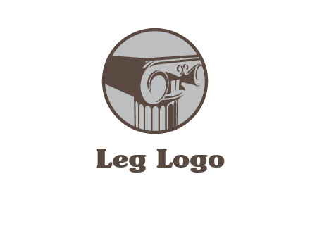 ornate pillar top vector