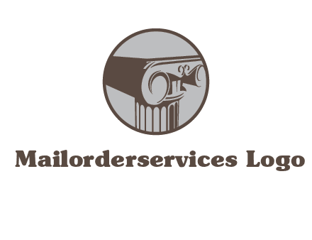 ornate pillar top vector