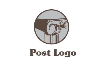 ornate pillar top vector