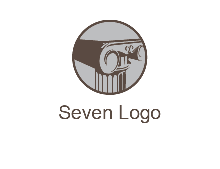 ornate pillar top vector