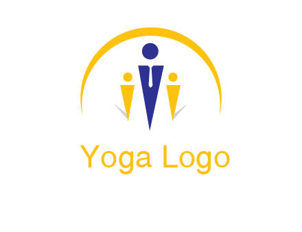 semi-circle over triangle swoosh people icon