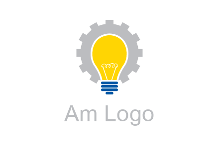 gear and bulb engineering icon