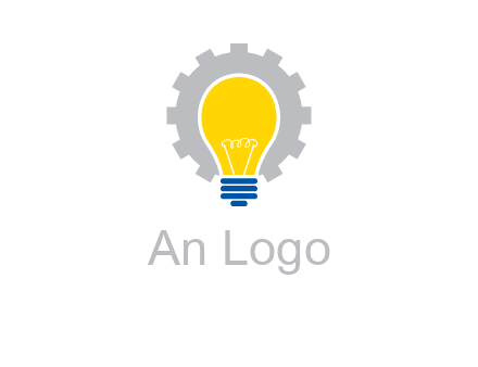 gear and bulb engineering icon
